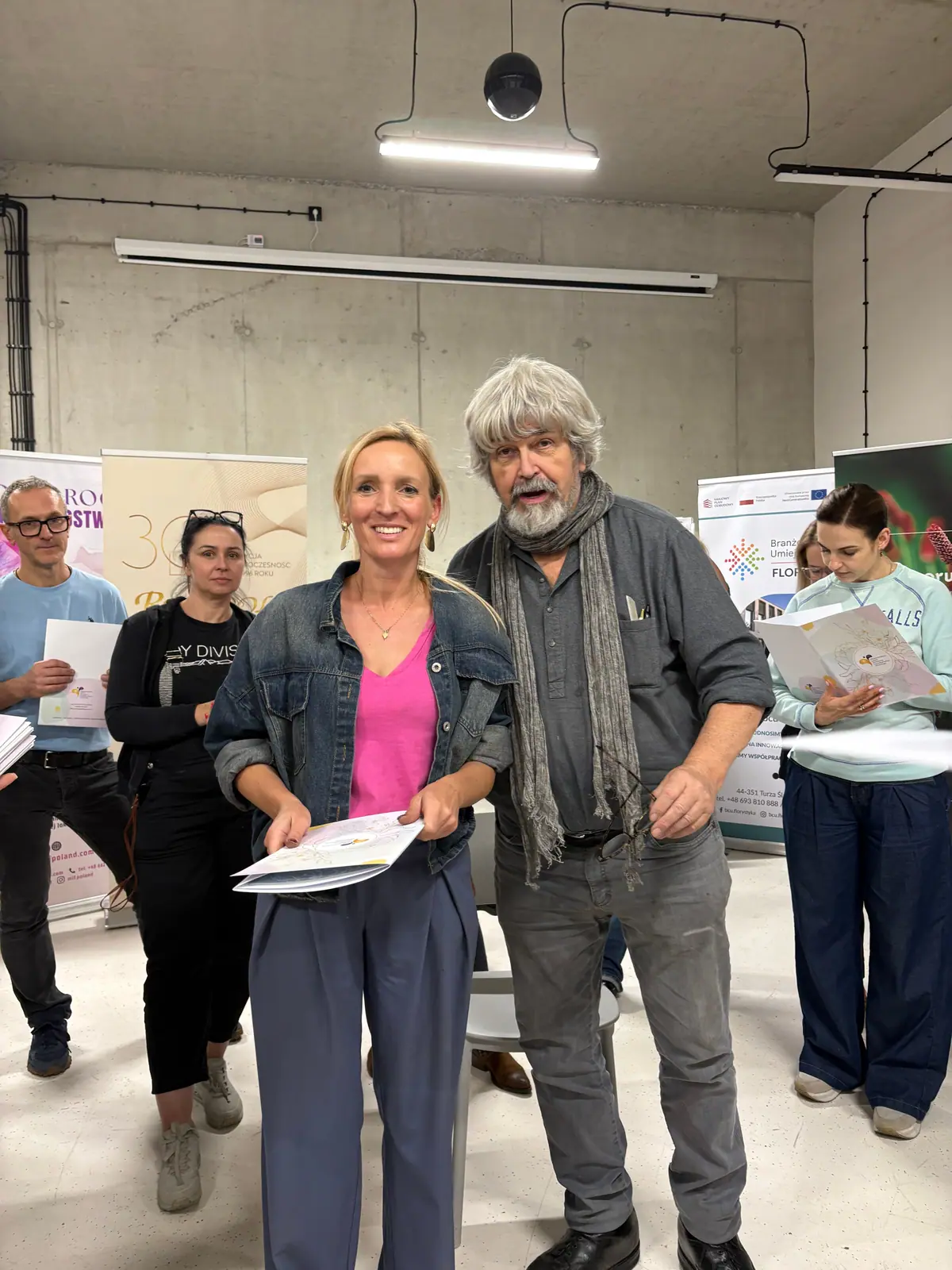Weronika Walczak z Gregorem Lerschem po zakończeniu warsztatów